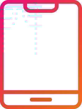 Tablet Vector Icon Design Illustration