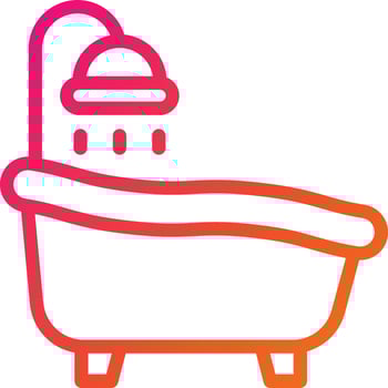 Bath tub Vector Icon Design Illustration