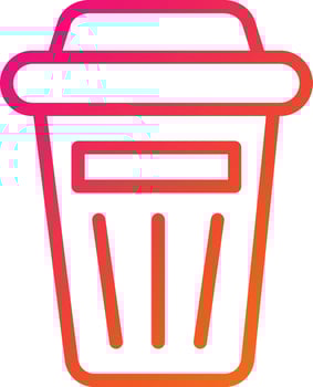 Trash Vector Icon Design Illustration