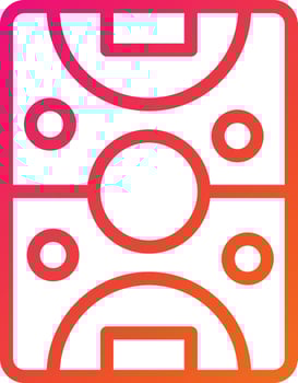 Air hockey Vector Icon Design Illustration