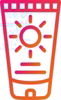 Sun cream Vector Icon Design Illustration