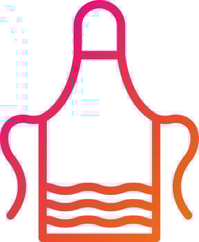 Apron Vector Icon Design Illustration