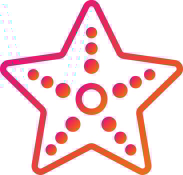 Star fish Vector Icon Design Illustration