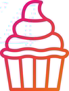 Cream Vector Icon Design Illustration