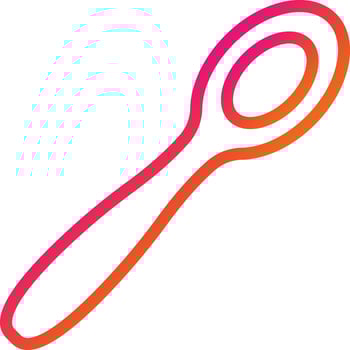 Spoon Vector Icon Design Illustration