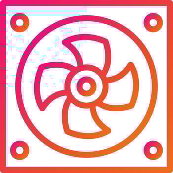 Fan Vector Icon Design Illustration