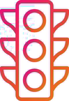 Traffic lights Vector Icon Design Illustration