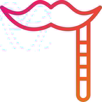 Mustache Vector Icon Design Illustration