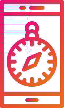 Location app Vector Icon Design Illustration
