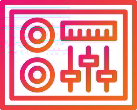 Dj Mixer Vector Icon Design Illustration