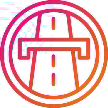 Highway Vector Icon Design Illustration