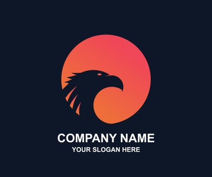 Simple Logo Eagle vector