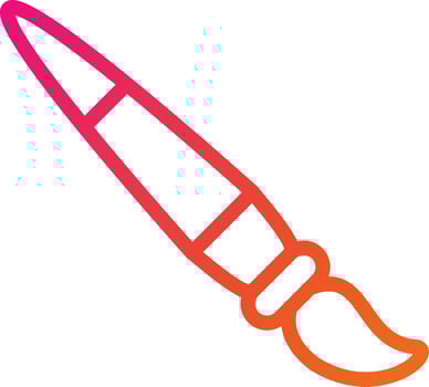 Paint brush Vector Icon Design Illustration