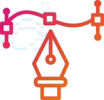 Pen tool Vector Icon Design Illustration