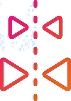 Mirror image Vector Icon Design Illustration