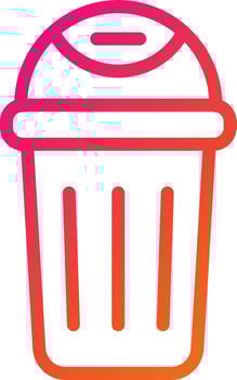 Bin Vector Icon Design Illustration