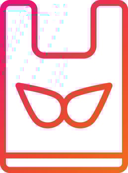 Plastic bag Vector Icon Design Illustration