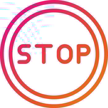 Stop Vector Icon Design Illustration