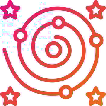 Galaxy Vector Icon Design Illustration