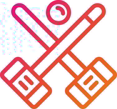 Croquet Vector Icon Design Illustration