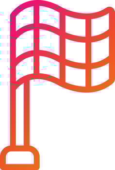 Checkered flag Vector Icon Design Illustration