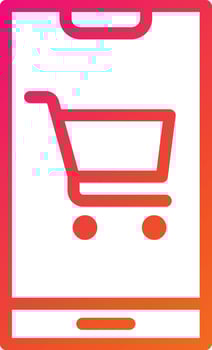 Online shopping Vector Icon Design Illustration