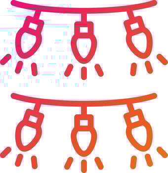 Garland Vector Icon Design Illustration