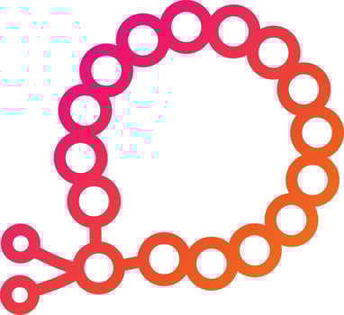 Beads Vector Icon Design Illustration