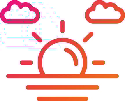 Morning Vector Icon Design Illustration