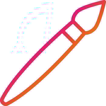 Brush Vector Icon Design Illustration