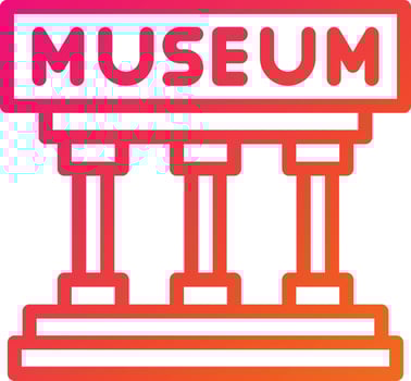 Museum Vector Icon Design Illustration