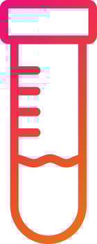 Test tube Vector Icon Design Illustration