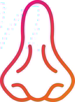 Nose Vector Icon Design Illustration