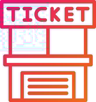 Ticket office Vector Icon Design Illustration