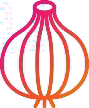 Onion Vector Icon Design Illustration