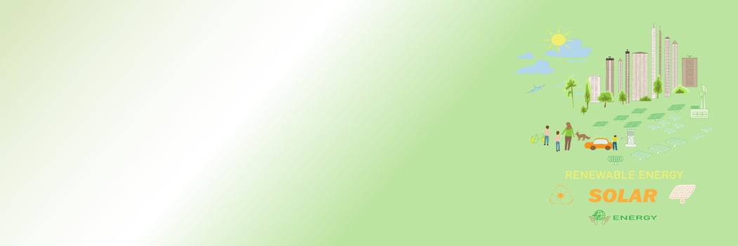Green eco city vector ESG cology Environmental friendly template, Sustainability eco vector is a clean planet and the distribution of garbage.