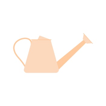 watering can flat design vector illustration