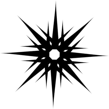 Stars , snow flake icon symbol vector illustration.
