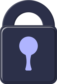lock 3D icon Illustration design png