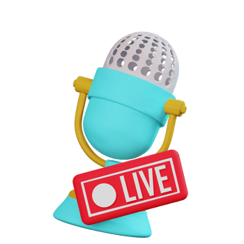 Live Podcast 3D Icon png
