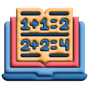 3D illustration math in online learning set png