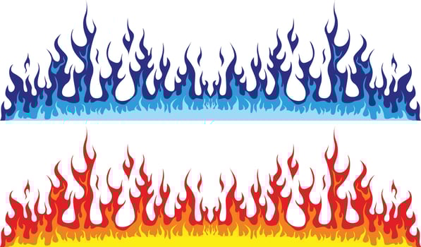 Flame fire stock vector image illustrations