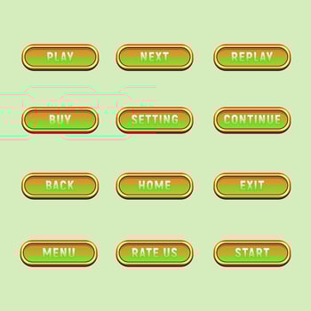 Play button game design vector templates