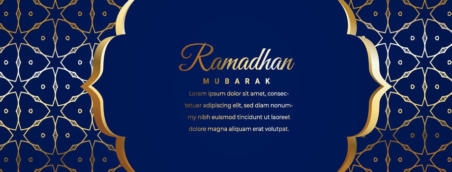 Ramadan kareem festival decoration banner vector