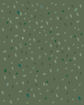 Abstract background small leaves on green background color. Vector illustration. Vertical Layout.