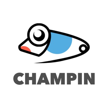 Chameleon pin simple vector