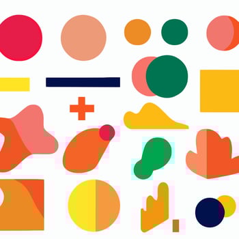 Abstract geometric shapes set. Abstract blotch shape.  Pastel color doodle bundle for fashion design, summer season or natural concept. Liquid shape elements. Set of modern graphic elements vector