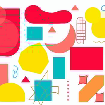 Abstract geometric shapes set. Abstract blotch shape.  Pastel color doodle bundle for fashion design, summer season or natural concept. Liquid shape elements. Set of modern graphic elements vector