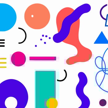 Abstract geometric shapes set. Abstract blotch shape.  Pastel color doodle bundle for fashion design, summer season or natural concept. Liquid shape elements. Set of modern graphic elements vector