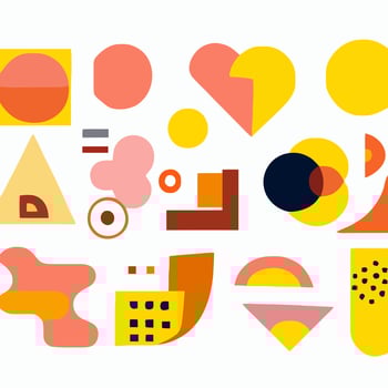 Abstract geometric shapes set. Abstract blotch shape.  Pastel color doodle bundle for fashion design, summer season or natural concept. Liquid shape elements. Set of modern graphic elements vector